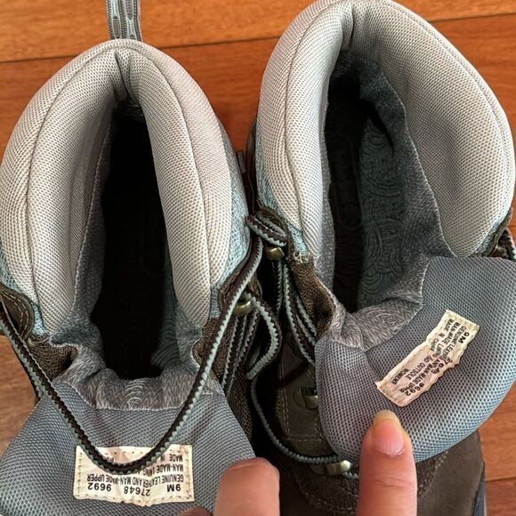 Timberland Women's Gannon mid Gore Tex Brown Leather Hiking Trail Work Boots 9 - Picture 5 of 12